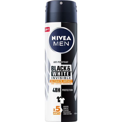 NIVEA Men Black&White Ultimate Impact dezodorans u spreju 150ml slika 1