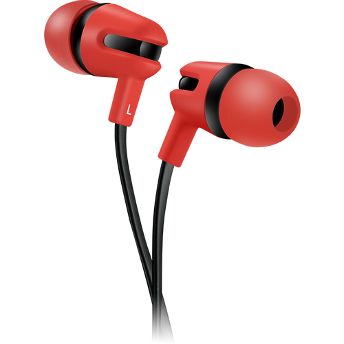 Canyon SEP-4 Stereo earphone with microphone, 1.2m flat cable, Red, 22*12*12mm, 0.013kg slika 1