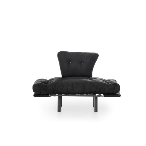 Atelier Del Sofa Fotelja, Crno, Nitta Single - Black slika 9