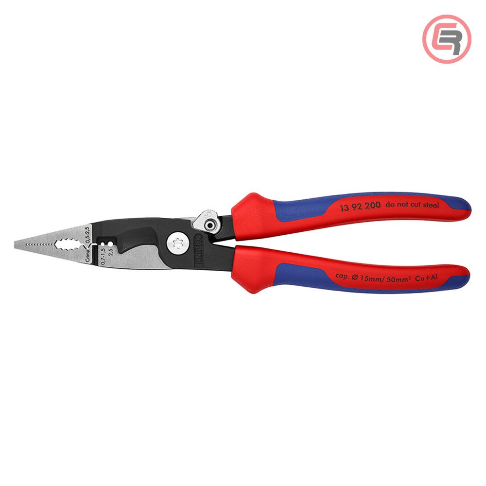 Knipex Kliješta Elektroinstalacijska Multifunkcionalna 200 mm Sa Kočnicom – 13 92 200 slika 3