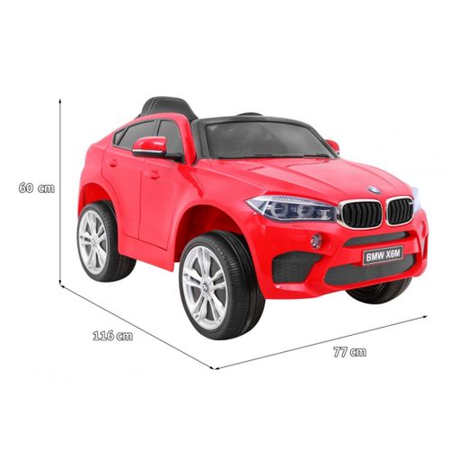 Licencirani auto na akumulator BMW X6M - crveni slika 2