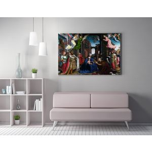 WY311 (70 x 100) Multicolor Decorative Canvas Painting