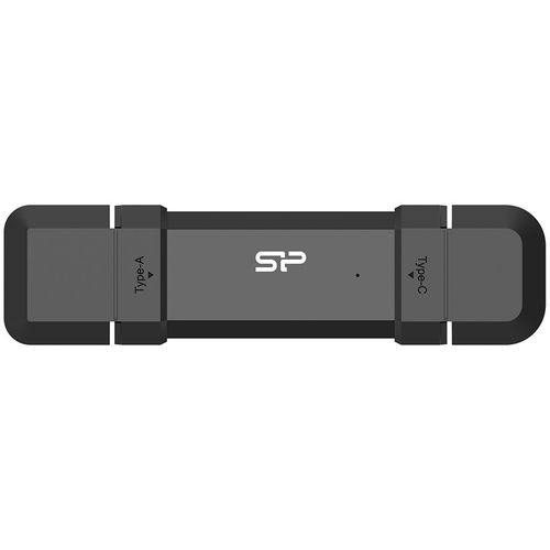 Silicon Power SP500GBUC3S72VPK Portable Stick-Type SSD 500GB, DS72, USB 3.2 Gen 2 Type-A & Type-C, Read up to 1050MB/s, Write up to 850MB/s, Black slika 1