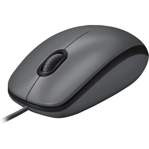 LOGITECH M100 Corded Mouse - BLACK - USB slika 3