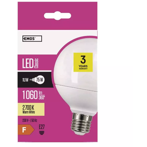 Emos LED sijalica Classic Globe 11.5W E27 WW ZQ2150 slika 1