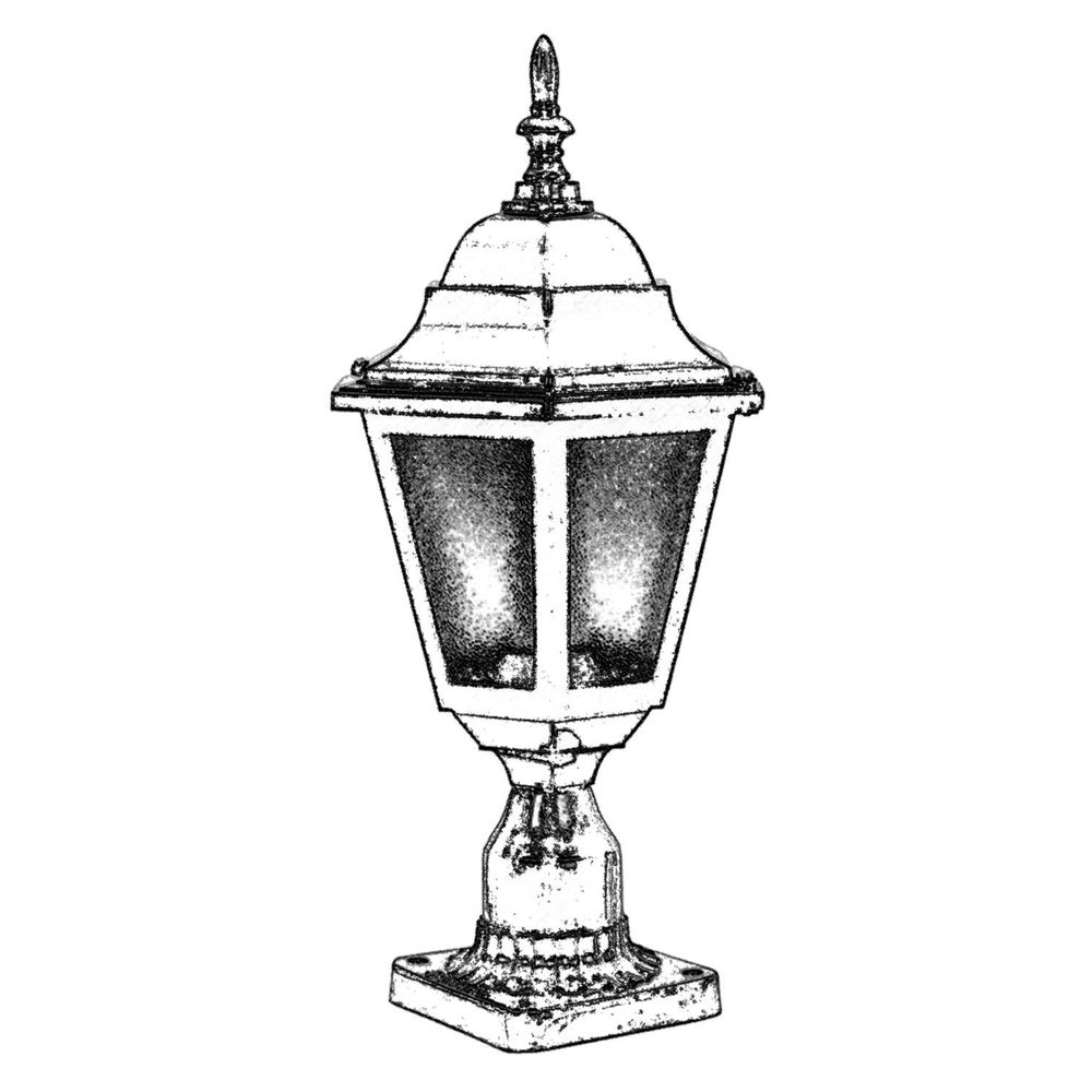 Crna vanjska zidna lampa BSU-68206-BSY-K slika 2