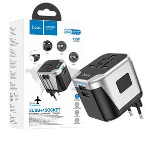 hoco. Punjač kučni, univerzalni, EU/UK/US/AU, 2 x USB,2.4 A - AC5 Level