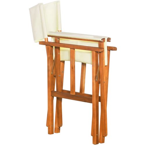 Redateljske stolice 2 kom od masivnog bagremovog drva slika 28