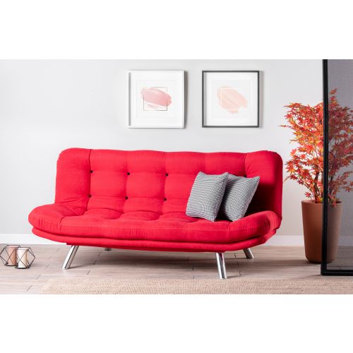 Atelier Del Sofa Trosjed na razvlačenje, Crvena, Misa Sofabed - Red slika 1