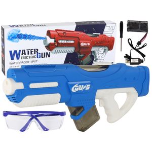 Velika vodena puška 750ml + zaštitne naočale plava