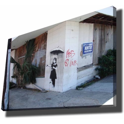 70100BANKSY009 Multicolor Decorative Canvas Painting slika 2