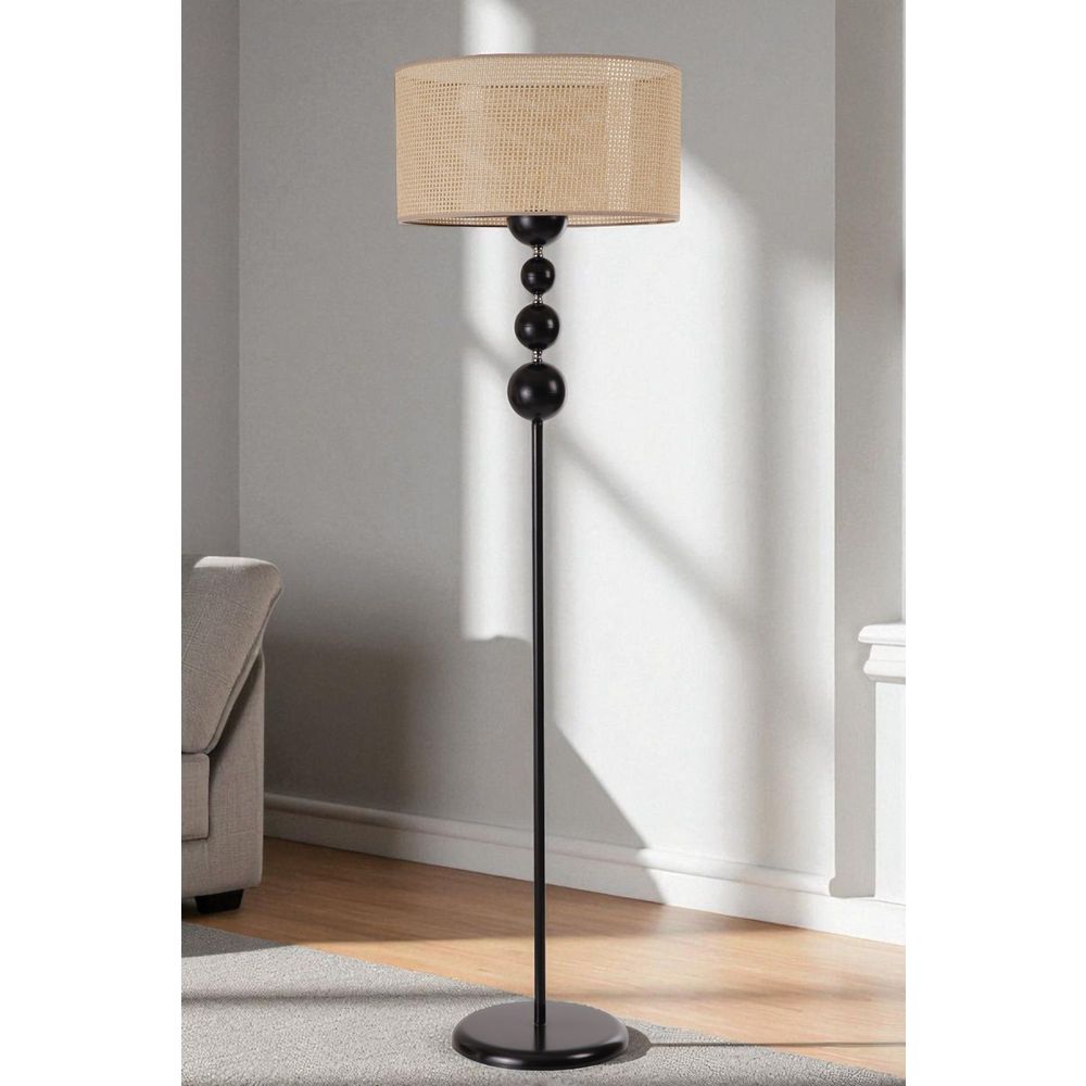 Opviq Podna lampa 245, bež, crna slika 1