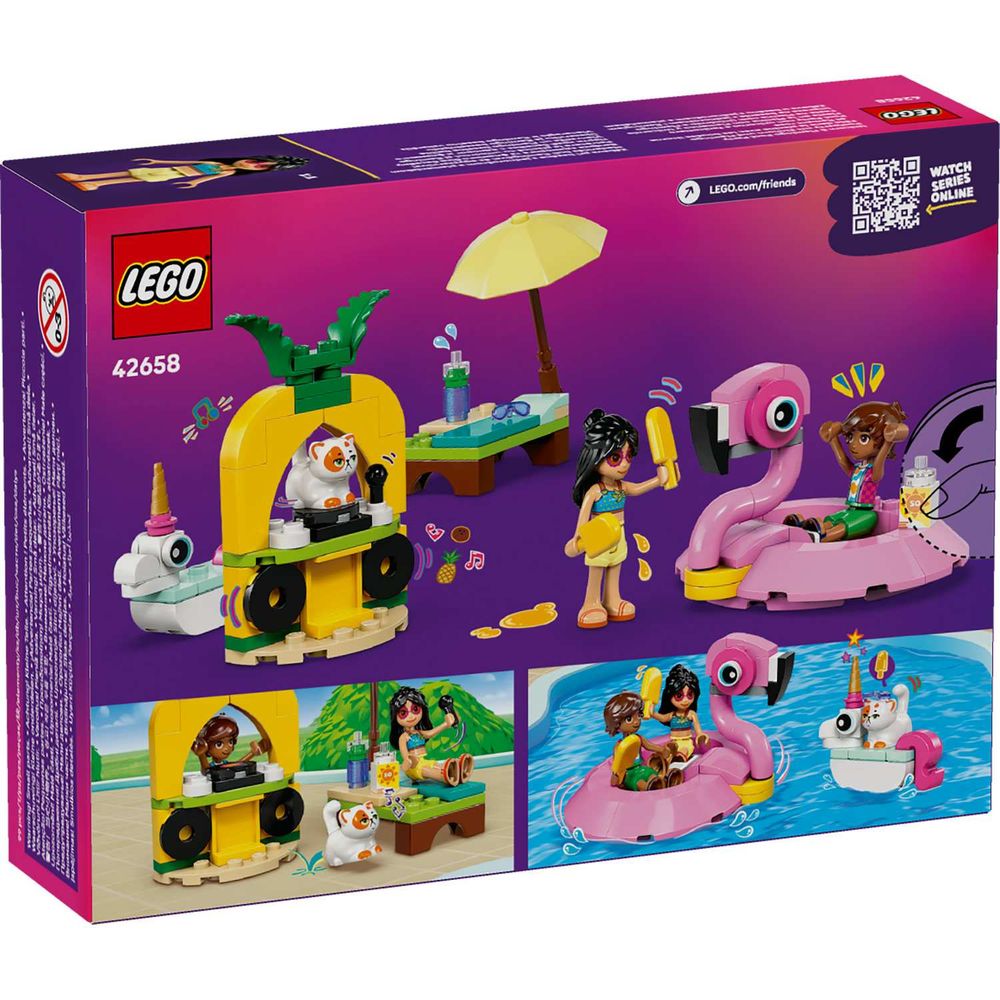 LEGO 42658 Unicorn & Flamingo Pool Party slika 9