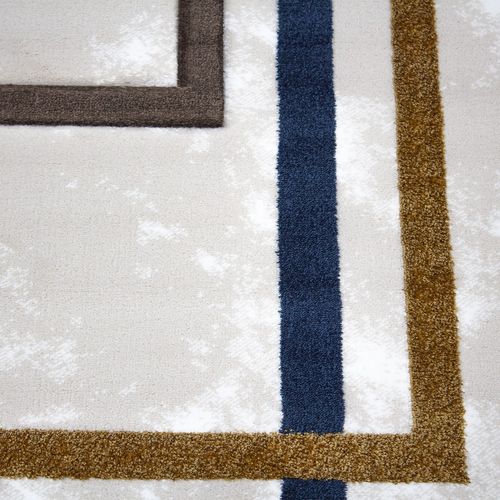Conceptum Hypnose  2654A - Gold  Gold
Dark Blue
Brown
White Hall Carpet (80 x 150) slika 3