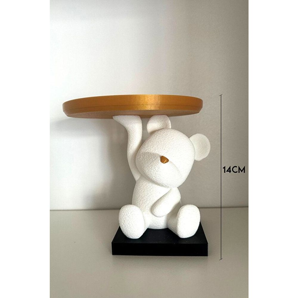 Trinket Cutie Bear - Bijeli i Zlatni slika 5