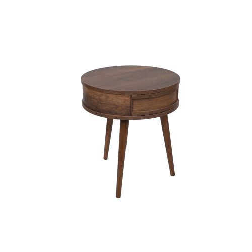 Woody Fashion Pomoćni stol, Orah, Yuvarlak - Walnut slika 5