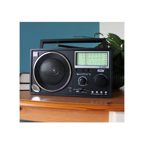 Dartel radio FM, MW, SW, analogni, AC ili klasične baterije, crni RD-140MP3 slika 5