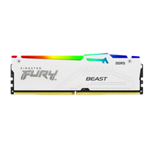 Kingston KF560C40BWAK2-32 DDR5 32GB (2x16GB) 6000MHz CL40 DIMM [FURY Beast] White RGB XMP