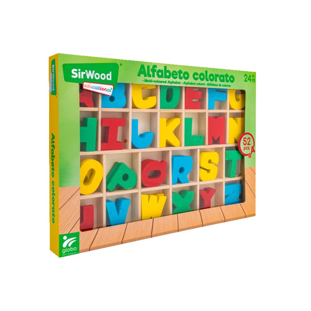 Globo SirWood Drvena slova Alfabeto Colorato slika 2