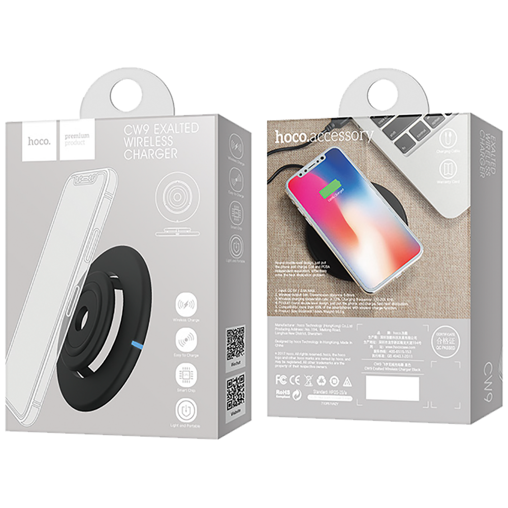 hoco. Punjač bežični - CW9 Exalted Wireless charger slika 2