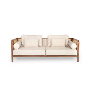 Peanut Cream 3-Seat Sofa