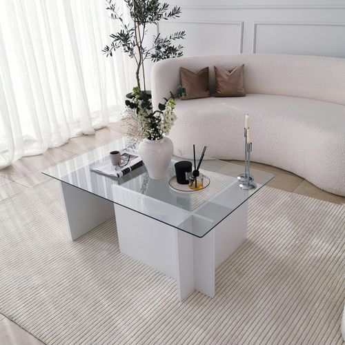 Escape - White White Coffee Table slika 4