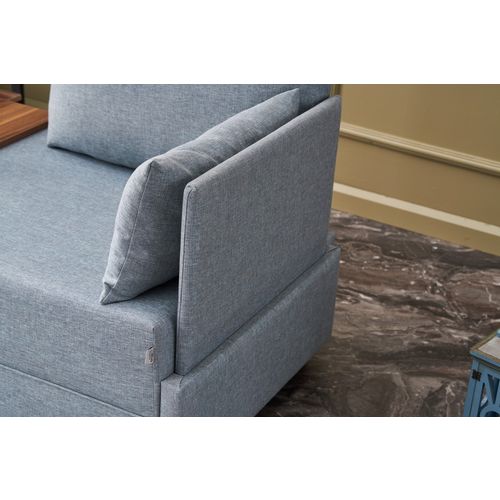 Fly Right - Light Blue Blue 1-Seat Sofa slika 3