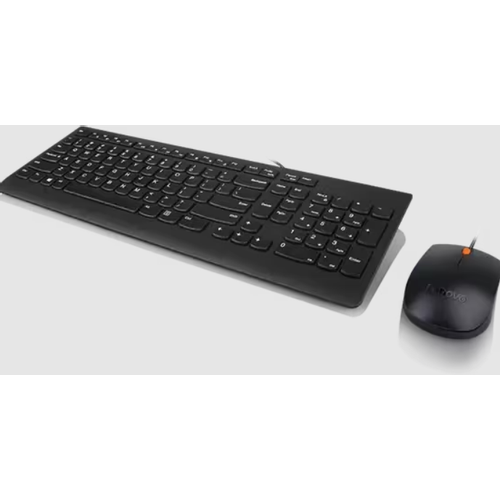 Tastatura+miš LENOVO 300 žićni set US 103P crna slika 2