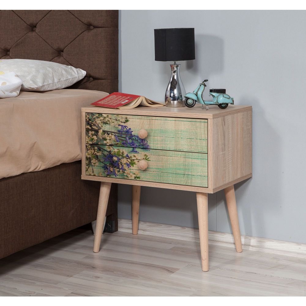Noćni ormarić Two - 727 Sonoma Oak slika 1