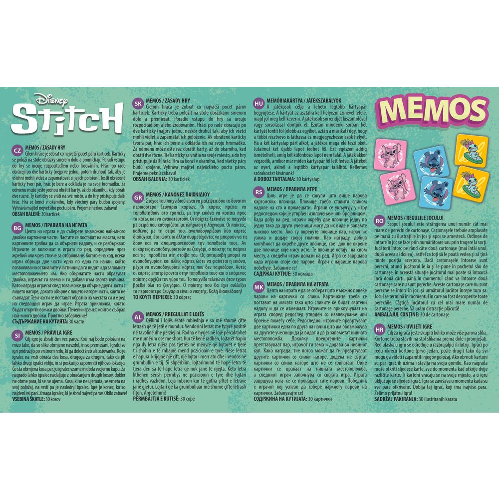 Trefl Disney igra memos mini Lilo i Stitch 02727  slika 2
