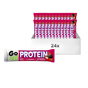 go On! Proteinska Pločica Brusnica 50g, 24 komada XXL