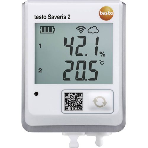 testo Saveris 2-H2 višenamjenski uređaj za pohranu podataka  Mjerena veličina temperatura, vlaga -30 do 70 °C 0 do 100 % rF slika 1