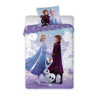 Posteljina za decu Frozen 140x200+70x90cm -  Ljubičasta boja 