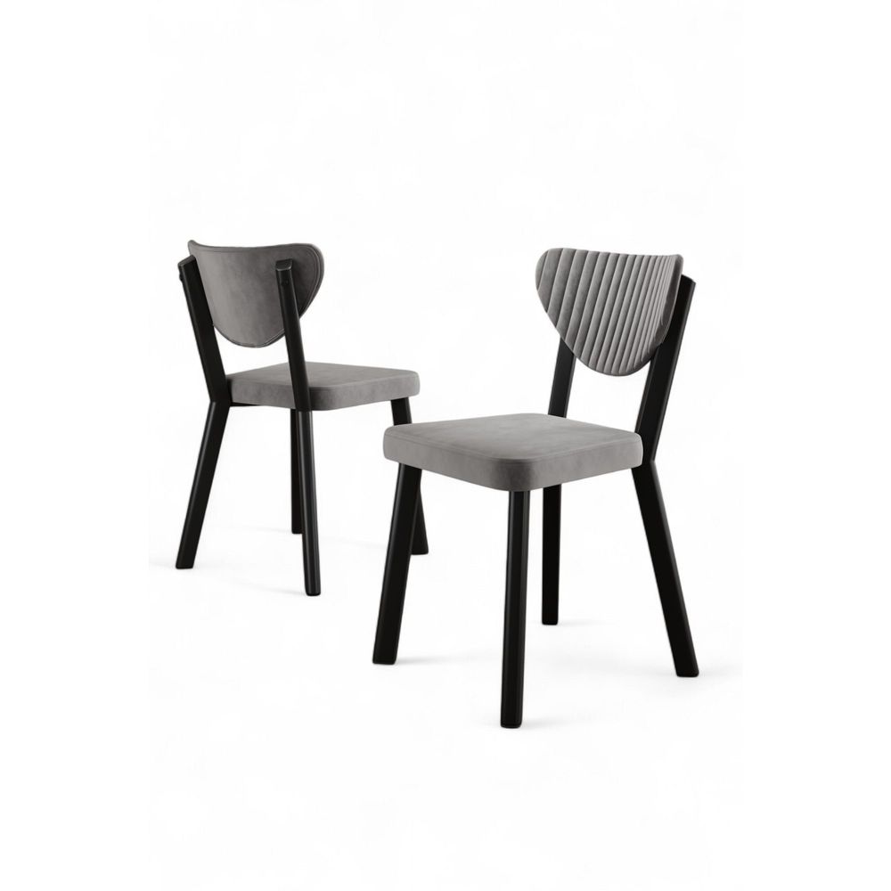 Set Stolica (6 Komada) Arfe - Boje: Siva, Crna, Siva-Crna slika 2