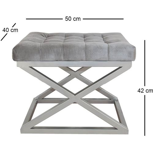 Capraz - Silver, Grey Silver
Grey Pouffe slika 2