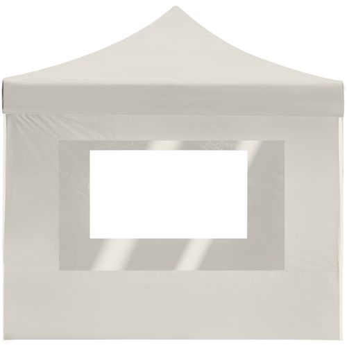 Profesionalni sklopivi šator za zabave 4,5 x 3 m krem slika 17