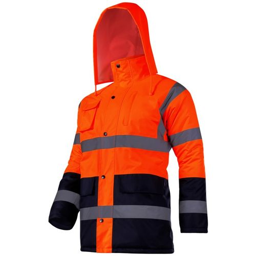 Lahti jakna podstavljena visoke vidljivosti narančasta "s"  slika 1