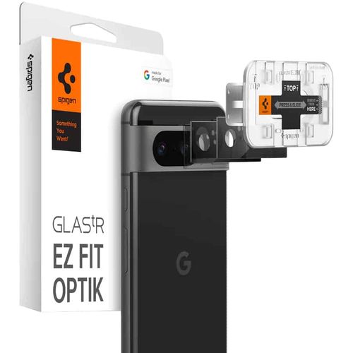 Spigen - Optik.tR EZ FIT staklo za kameru (2 kom) za Google Pixel 8 - crno slika 1