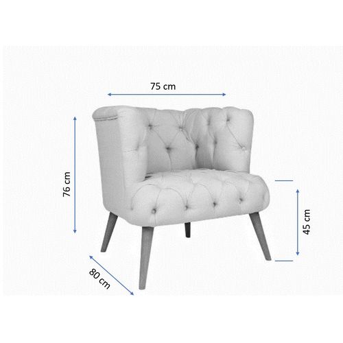 West Monroe - Grey Grey Wing Chair slika 9