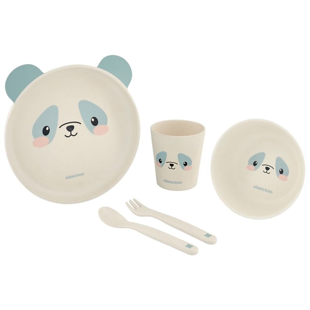 Kikka Boo Set za jelo Bambus Panda, Plavi slika 1
