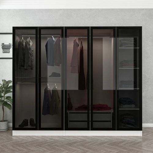 Kale - 6636 White
Black Wardrobe slika 2