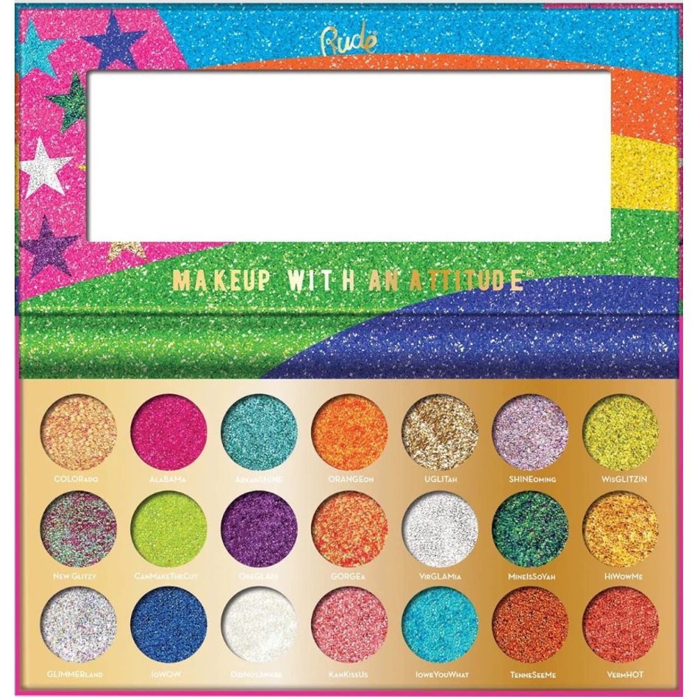 Rude paleta sjena za oči United Shades of Glitter 23,1g slika 1