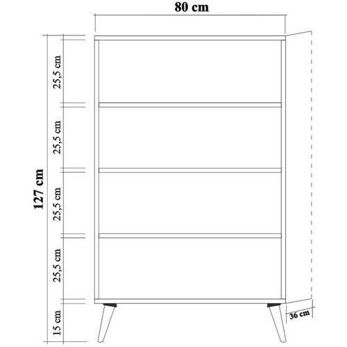 Multibox - 723 Sonoma Oak Multi Purpose Cabinet slika 9