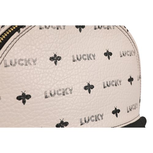 Lucky Bees Ženski ruksak ELLIE krem crno, 338 - Cream, Black slika 4