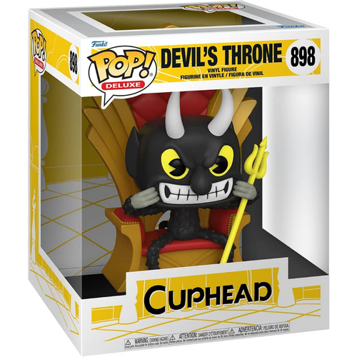 Funko Pop Deluxe: Cuphead S3 - Devil In Chair slika 3