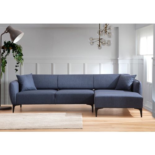 Atelier Del Sofa Kutna garnitura, Plava, Belissimo Right - Blue slika 2