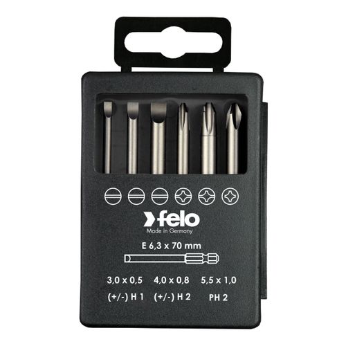 Set bitova Felo Industrial Bit-box Profi 73 mm SL/PH/XENO 03292716 6 kom slika 1