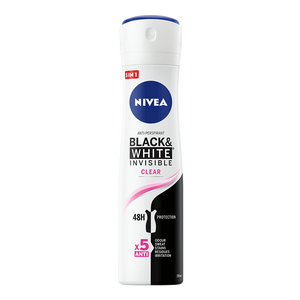 NIVEA Black&White Invisible Clear dezodorans u spreju 150ml