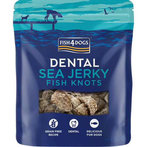 Fish4Dogs  Dental Sea Jerky Knots 100 g slika 1
