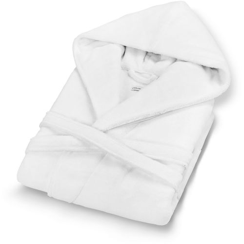 L'essential Maison Chicago Hooded - White White Bathrobe slika 3